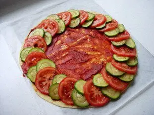 Tomato and courgette tart : Photo of step #6