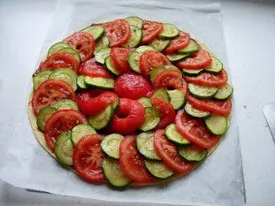 Tomato and courgette tart : Photo of step #7