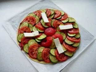 Tomato and courgette tart : Photo of step #8