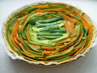 Vegetable rosette tart : Photo of step #11