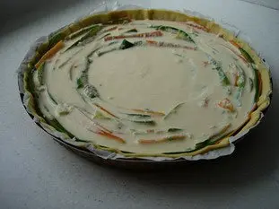 Vegetable rosette tart : Photo of step #13