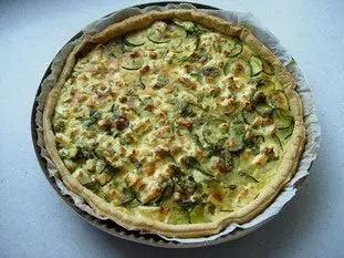 Courgette tart with mint : Photo of step #9