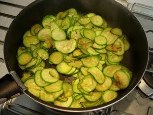 Courgette tart with mint : Photo of step #3