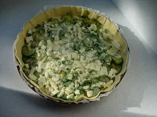 Courgette tart with mint : Photo of step #8