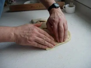 Fougasse with bacon and Comté : Photo of step #10