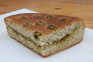 Olive and pesto bread