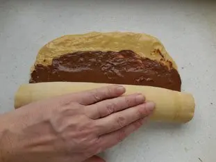 Flaky chocolate brioche : Photo of step #15