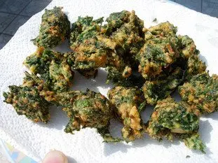 Spinach fritters : Photo of step #10