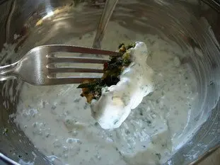 Spinach fritters : Photo of step #11