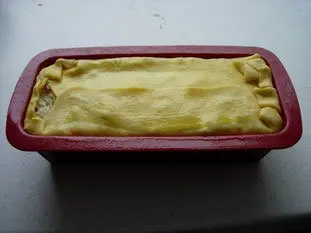Koulibiak in pie dish : Photo of step #22