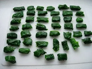Parcels of fish fillet in spinach : Photo of step #11