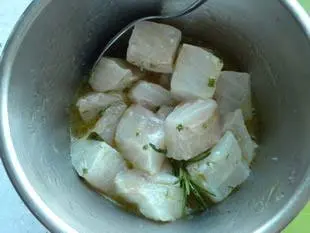 "Land and sea" kebabs : Photo of step #3