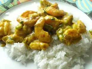 Quick prawn curry
