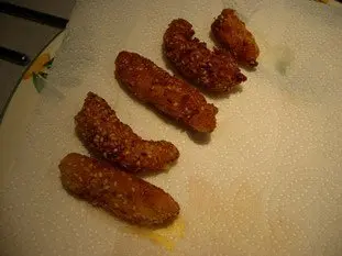 Sesame fried scampi