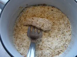 Sesame fried scampi : Photo of step #8