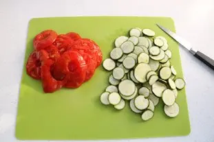 Pollack fillet baked with rice and vegetables. : Photo of step #1