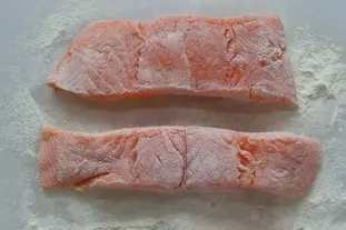 Fillet of salmon meunière