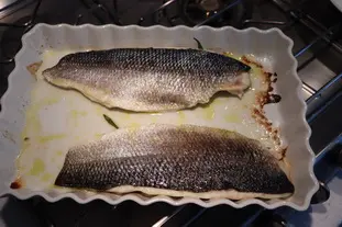 Baked sea bass fillet with lemon and tarragon : Photo of step #7
