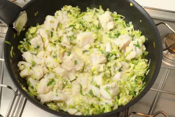White fish and leek fondue à la comtoise : Stage 8