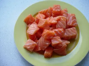 Cretan-style salmon  : Photo of step #2