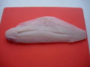Fillet of pollack cooked in two stages