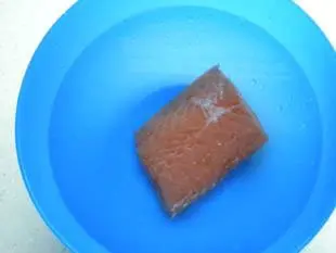 Salmon marinated like herring