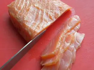 Salmon marinated like herring