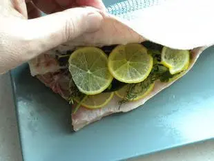 Fish in a salt crust : Photo of step #2