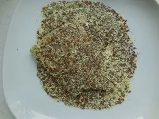 Fish in a seed crust : Photo of step #6