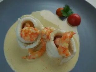 Turban of sole with langoustines