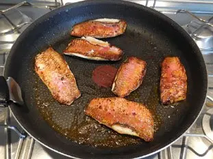 Red mullet fillets in a quick marinade