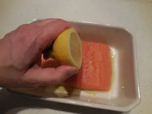 Baked salmon fillet : Photo of step #2