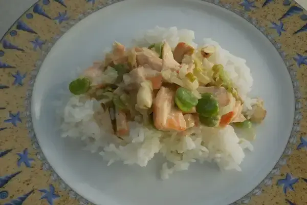 Summer Salmon Blanquette