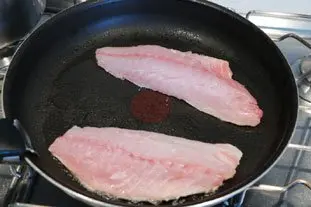 Firied fillet of sea bream with polenta : Photo of step #6