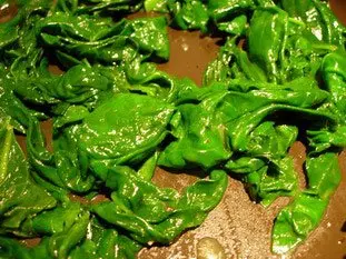 Cooked spinach