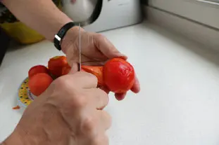 How to peel tomatoes using a flame : Photo of step #26