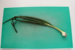 How to prepare a spring onion : Photo of step #1