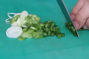 How to prepare a spring onion : Photo of step #8