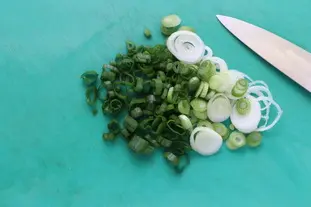 How to prepare a spring onion : Photo of step #9