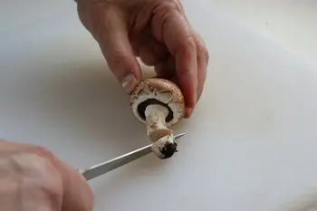 How to prepare fresh mushrooms : Photo of step #3