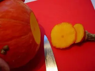 How to prepare a pumpkin (or potimarron) : Photo of step #2
