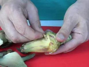 How to prepare purple artichokes : Photo of step #3