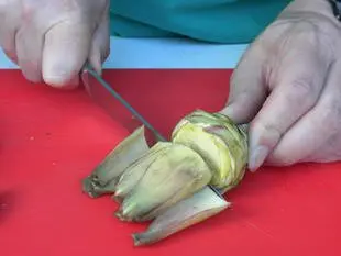 How to prepare purple artichokes : Photo of step #4