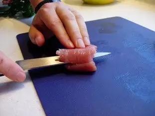 Loin of pork with herbs and julienne vegetables  : Photo of step #11