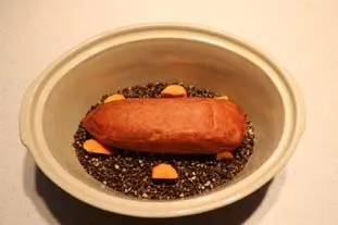 Sausage and lentils "en cocotte" : Photo of step #4