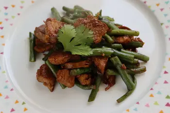 Pork sautéed with green beans, Asian style : Photo of step #26