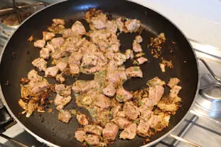 Cajun pork with rice. : Photo of step #4