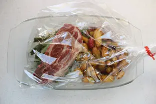 Pork roast with herbs : Photo of step #5