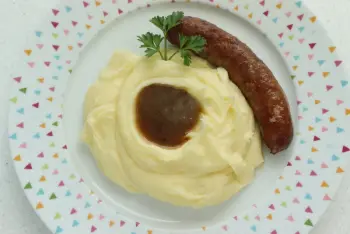 Sausage and mashed potatoes