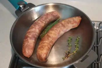 Sausage and mashed potatoes
